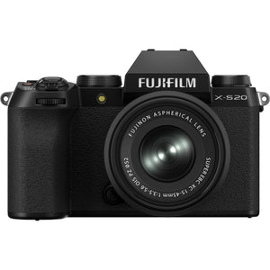 FUJIFILM X-S20 Mirrorless Camera With 15-45mm Lens + 64GB Memory Card and More