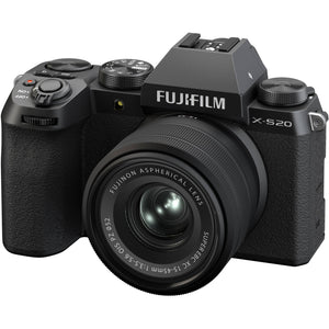 FUJIFILM X-S20 Mirrorless Camera With 15-45mm Lens 15 PC Vlogging Camera Kit