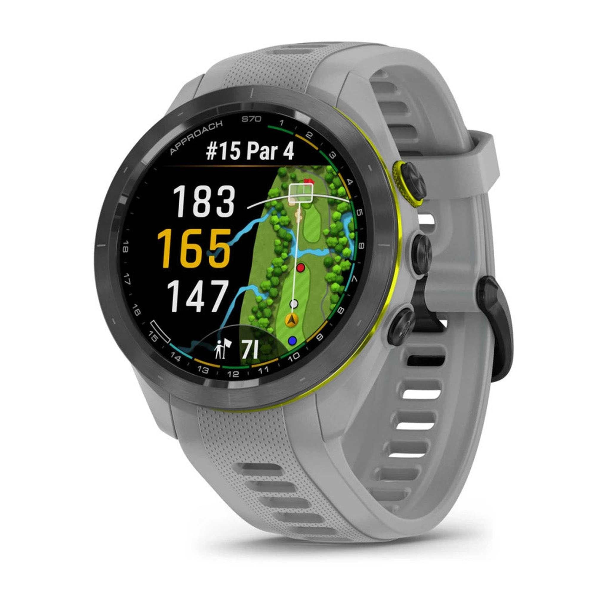 Garmin Approach S70 42MM FitnesS Tracker Watch GPS Golf Smartwatch For Men - Gray