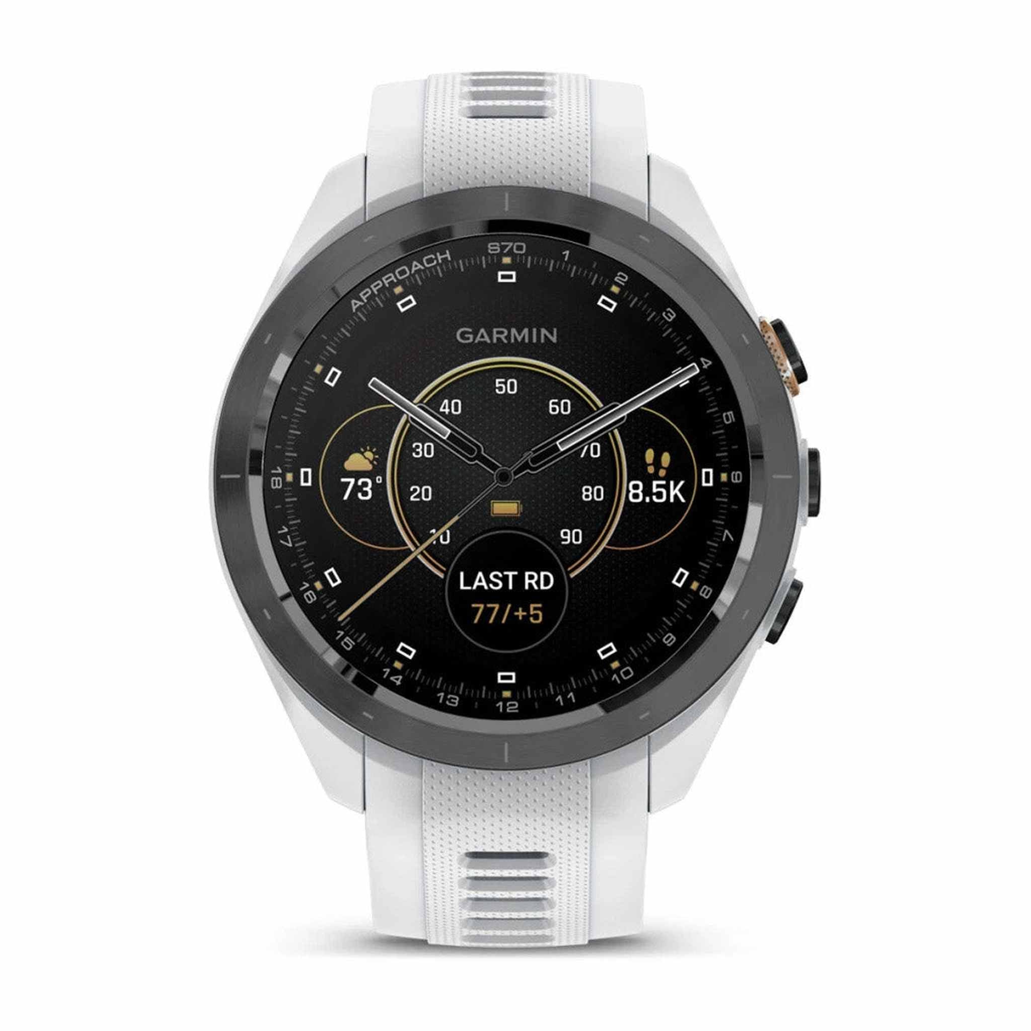 Garmin Approach S70 42MM Fitness Tracker Watch GPS Golf Smartwatch For Men-White Garmin