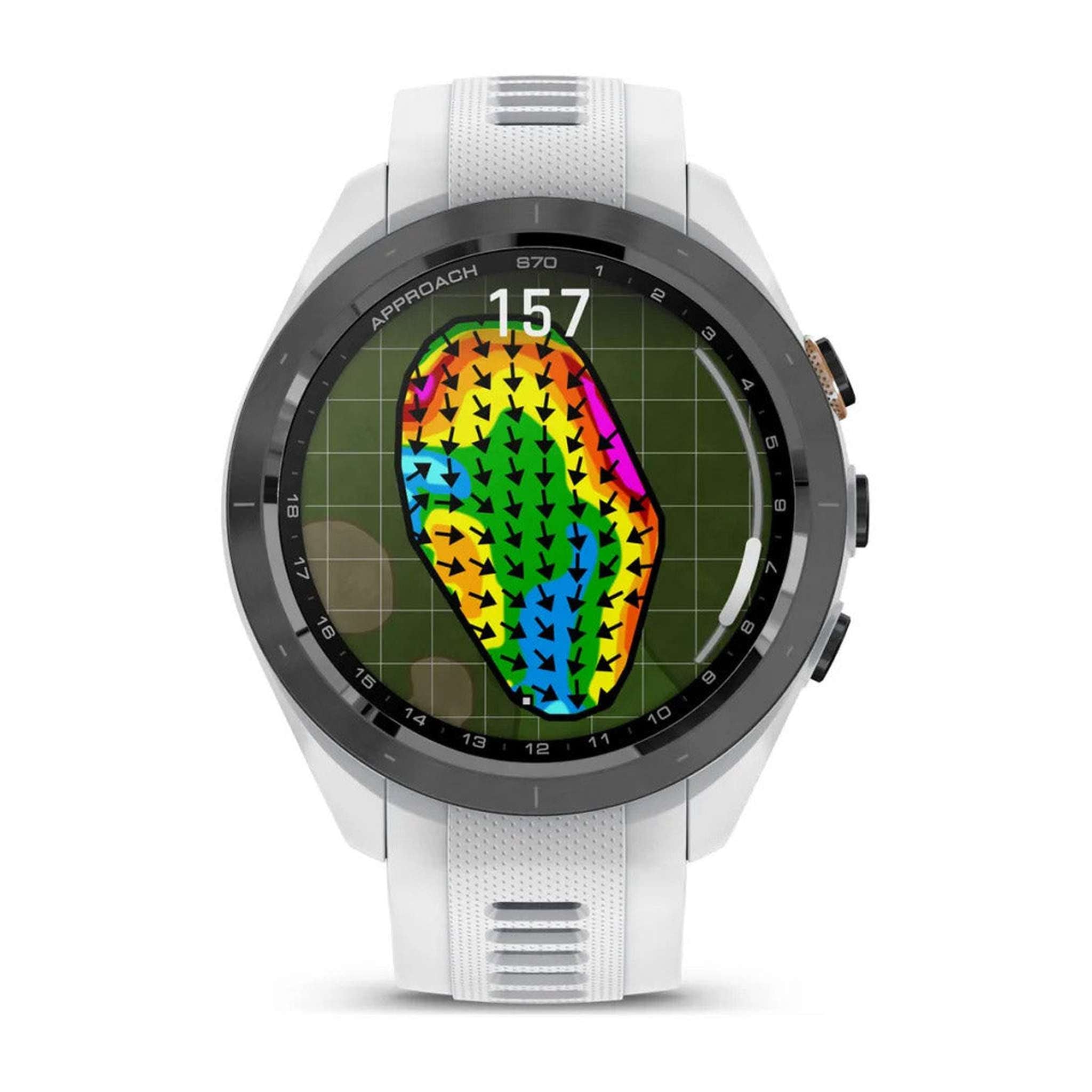 Garmin Approach S70 42MM Fitness Tracker Watch GPS Golf Smartwatch For Men-White