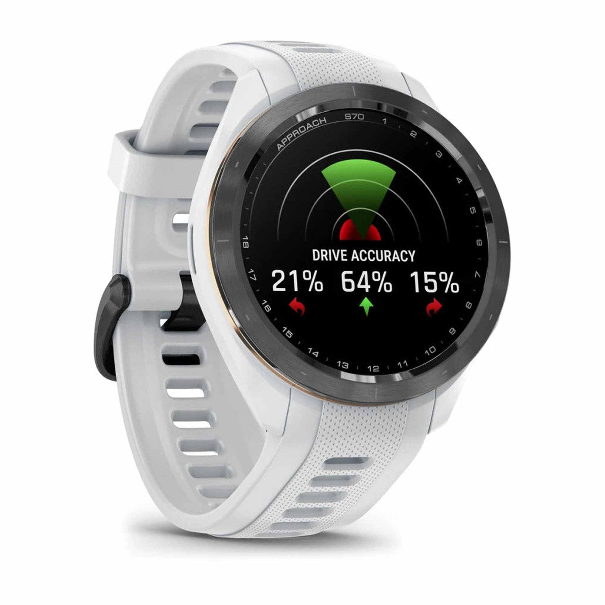 Garmin Approach S70 42MM Fitness Tracker Watch GPS Golf Smartwatch For Men-White 6th Ave Electronics