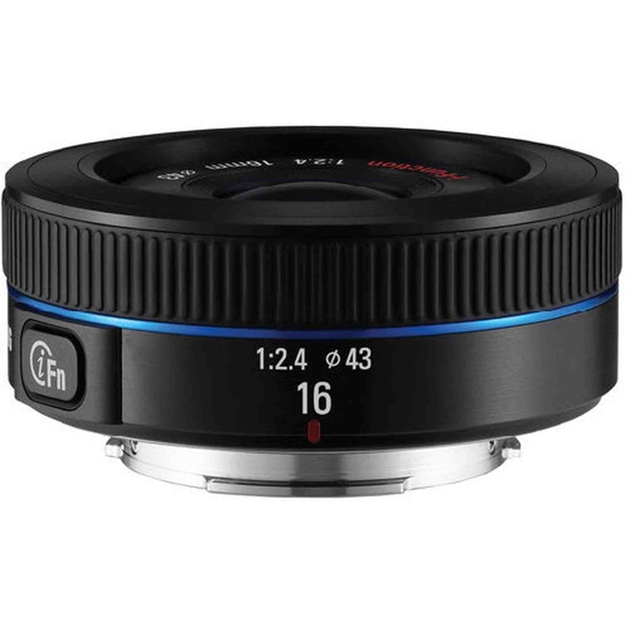 Samsung NX 16mm f/2.4 Camera Lens Black - Fixed