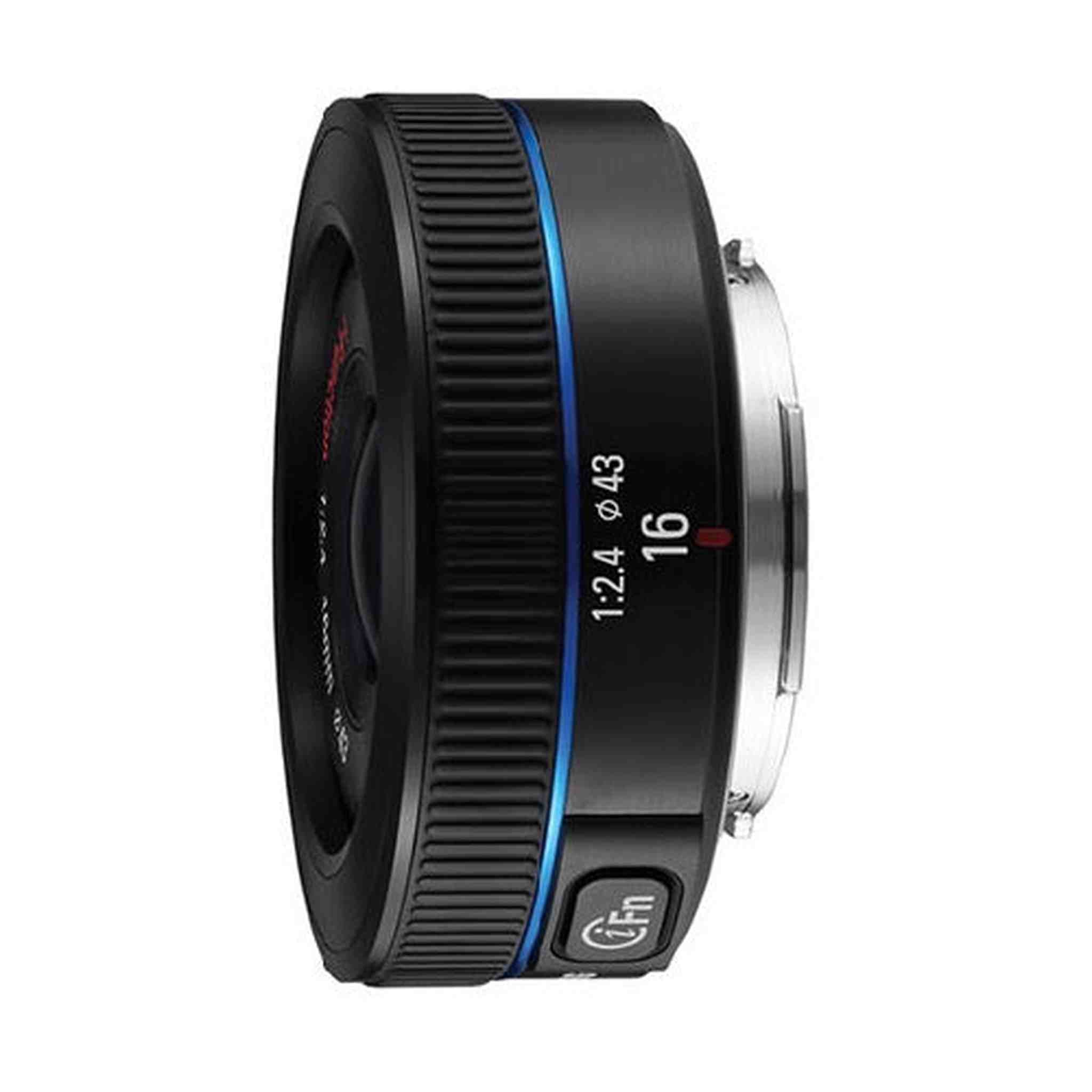 Samsung NX 16mm f/2.4 Camera Lens Black - Fixed