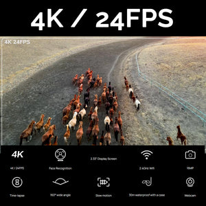 SJCAM SJ10 Pro Dual Screen Action Camera Bundle