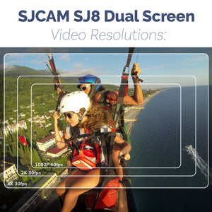 SJCAM SJ8 Dual Screen Action Camera Bundle