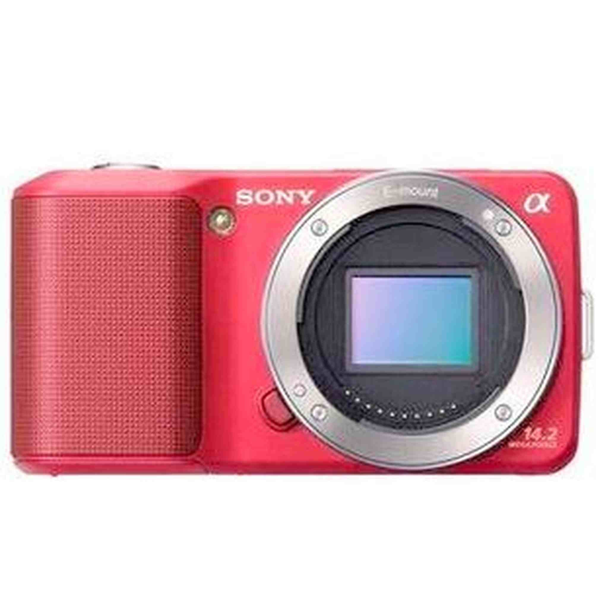 Sony a alpha NEX-3 14.2 MP Digital Camera - Red Body Only New Sony