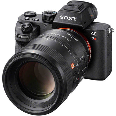 Sony SEL100F28GM 100mm f2.8 Medium-telephoto Fixed Prime Camera Lens, Black