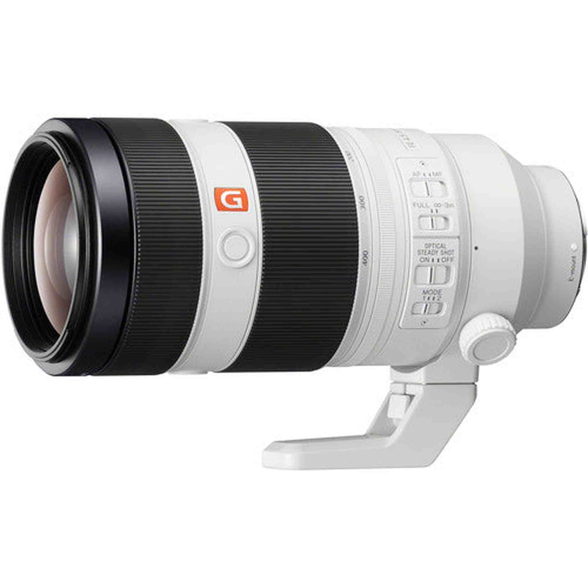 Sony G Master - 100 mm to 400 mm - 4.5 - 5.6 - Super Telephoto Zoom Lens for Sony E - Designed for Camera - 77 mm Attachment - 0.35x Magnification - 4x Optical Zoom - Optical IS - 8.1Length - 3.7Diameter