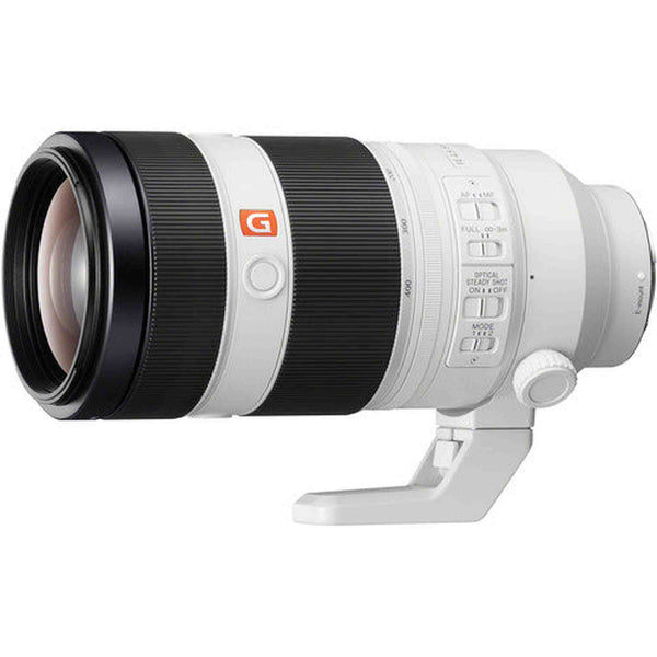 Sony G Master - 100 mm to 400 mm - 4.5 - 5.6 - Super Telephoto Zoom Lens for Sony E - Designed for Camera - 77 mm Attachment - 0.35x Magnification - 4x Optical Zoom - Optical IS - 8.1Length - 3.7Diameter