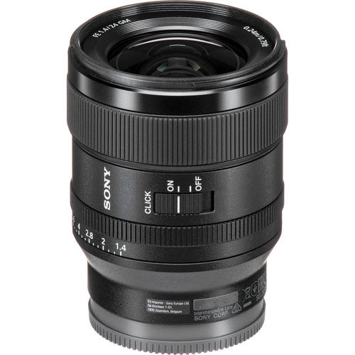 Sony E-mount FE 24mm F1.4 GM Full Frame Wide-angle Prime Lens (SEL24F14GM),  Black