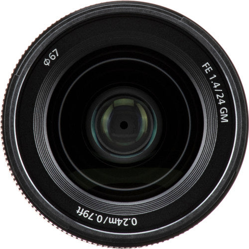 Sony E-mount FE 24mm F1.4 GM Full Frame Wide-angle Prime Lens (SEL24F14GM),  Black