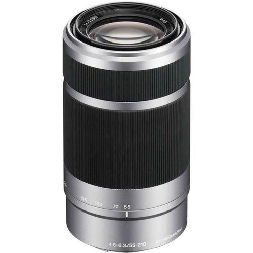 Sony E 55-210mm f/4.5-6.3 OSS Lens - Silver - International Version