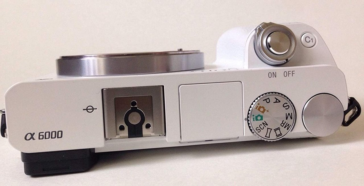 Sony Alpha a6000 Mirrorless Digital Camera Body Only White Kit Box