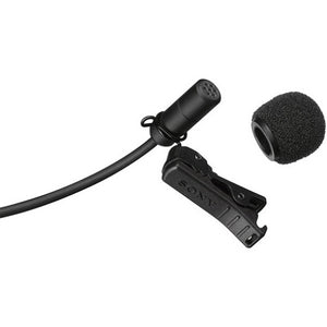 Sony ECMV1BMP Electret Condenser Lavalier Microphone for UWP Series, Black