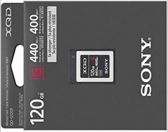 Sony 120GB G Series XQD Memory Card