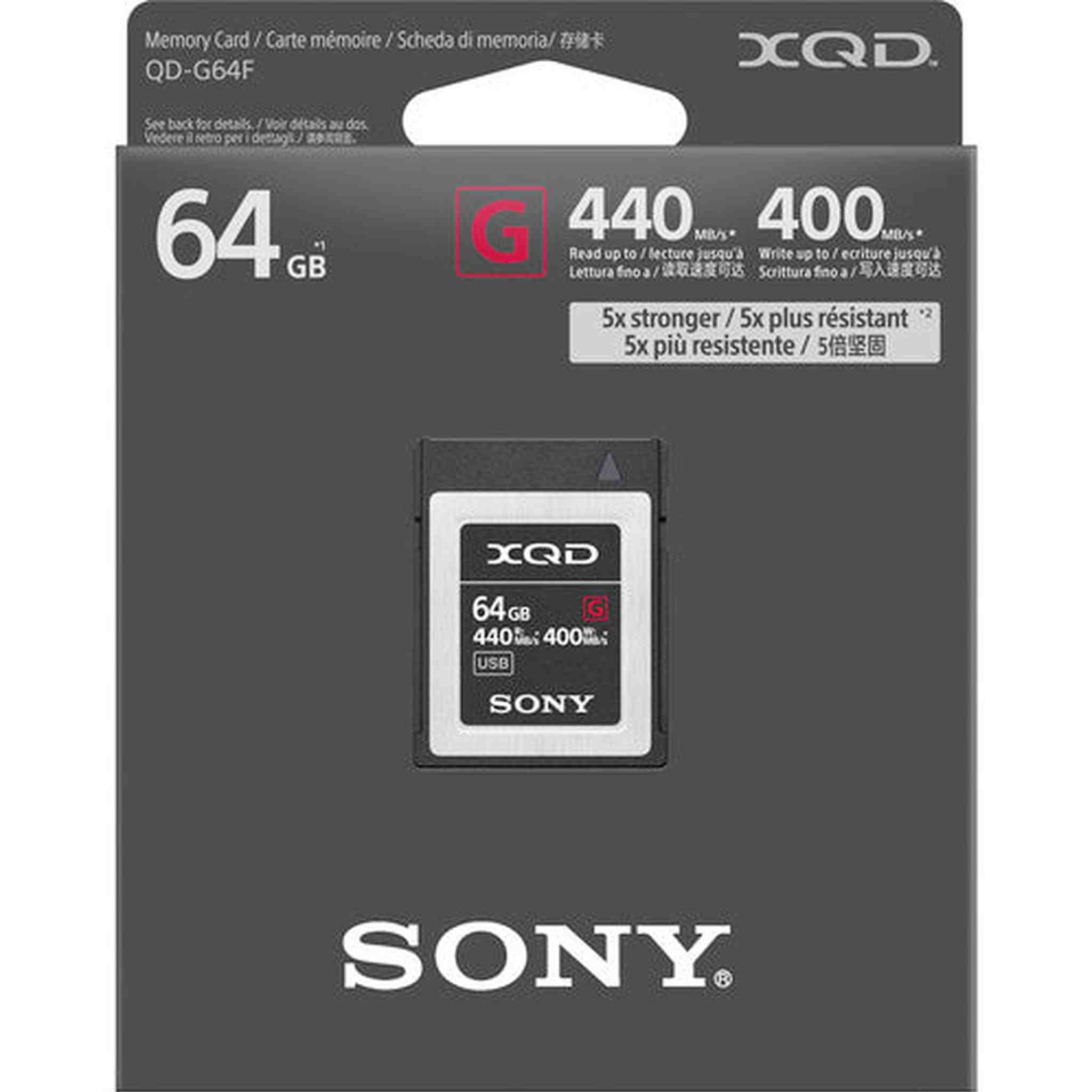 Sony Professional XQD G Series 64GB Memory Card (QD-G64F/J)