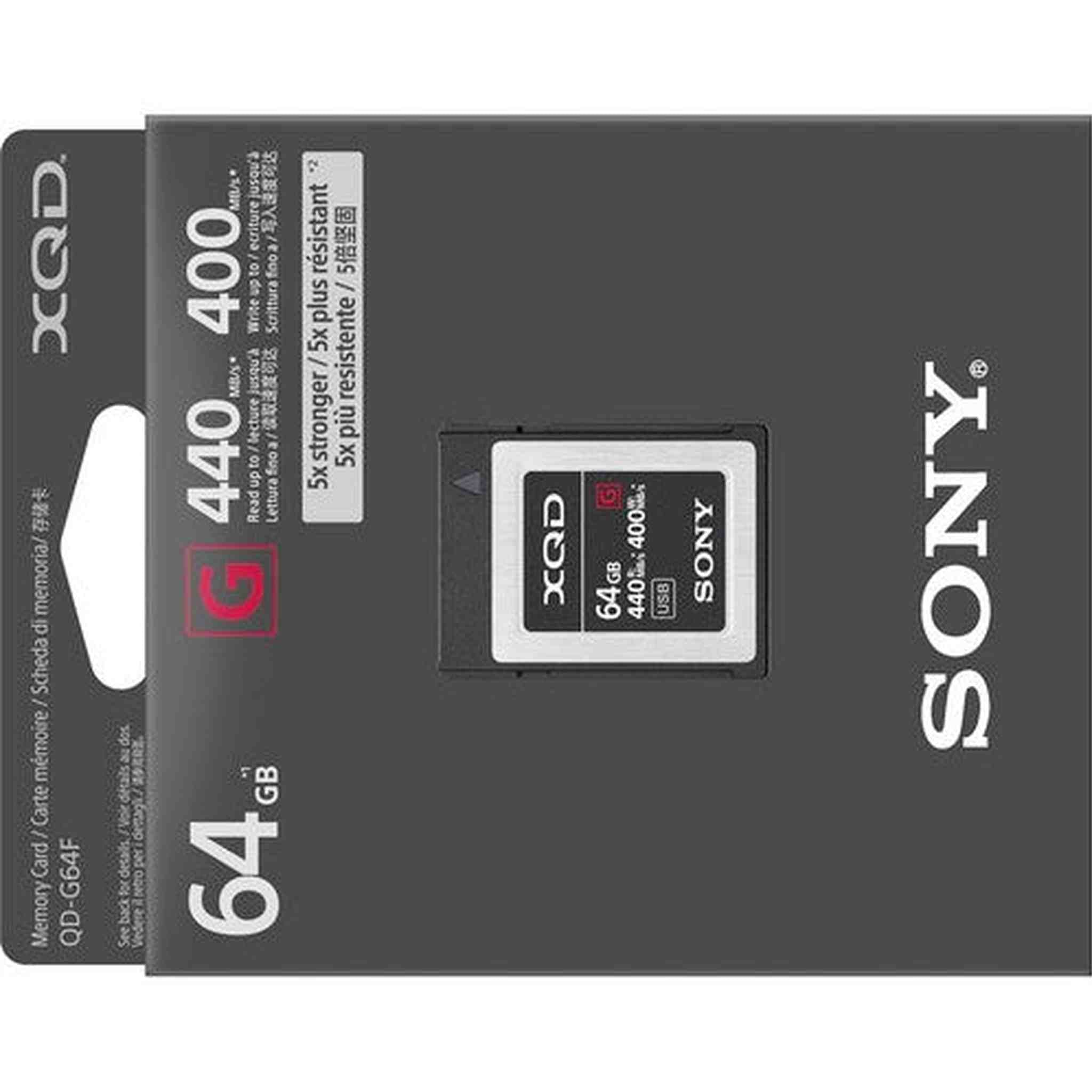 Sony Professional XQD G Series 64GB Memory Card (QD-G64F/J)