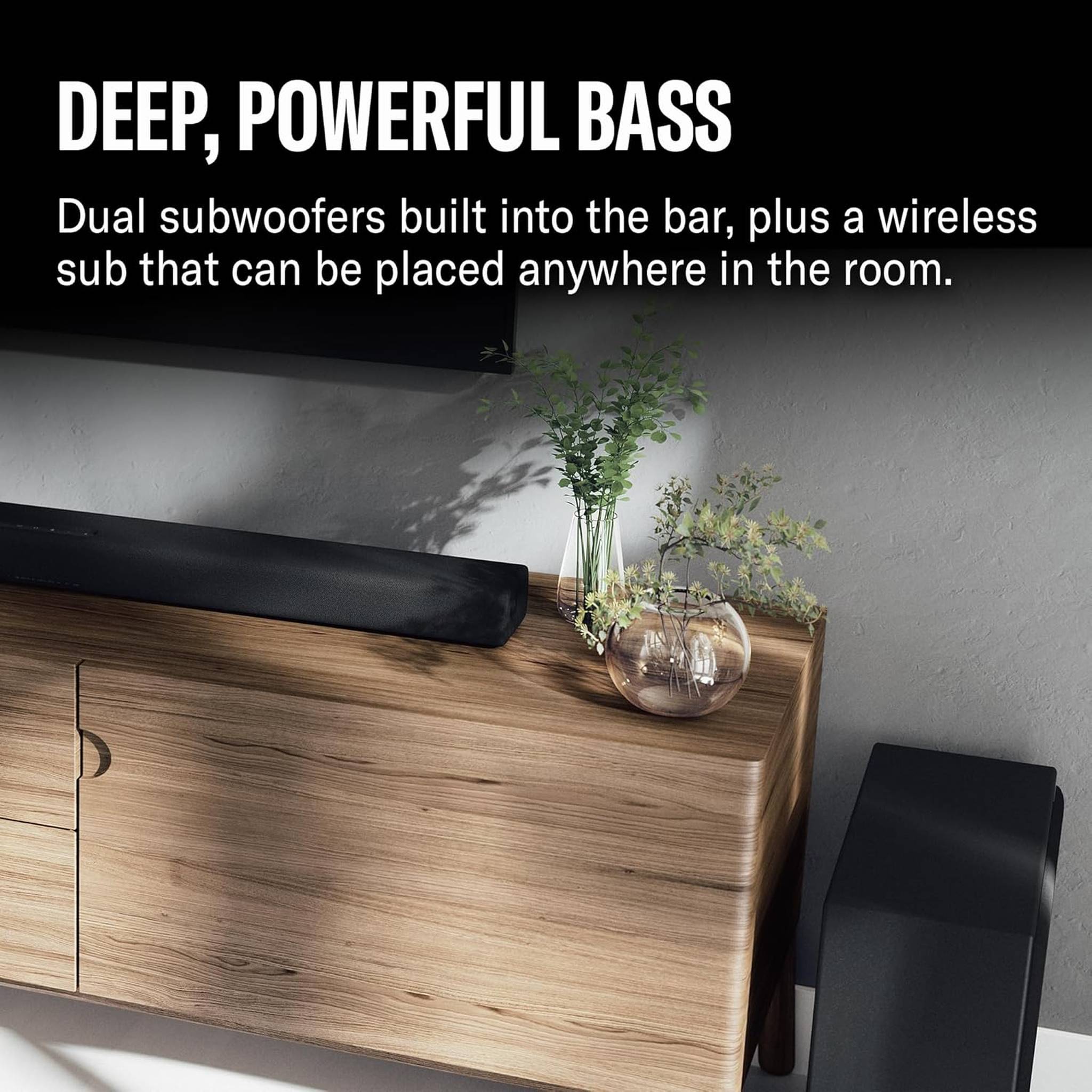 Yamaha True X Bar 50A 280W 2.1.2-Channel Dolby Atmos Sound Bar System Bundle
