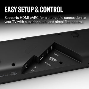 Yamaha True X Bar 50A 280W 2.1.2-Channel Dolby Atmos Sound Bar System Bundle