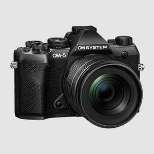 OM SYSTEM OM-5 Mark II Mirrorless Camera with 12-45mm f/4 PRO Lens Bundle + 64GB Card + Bag