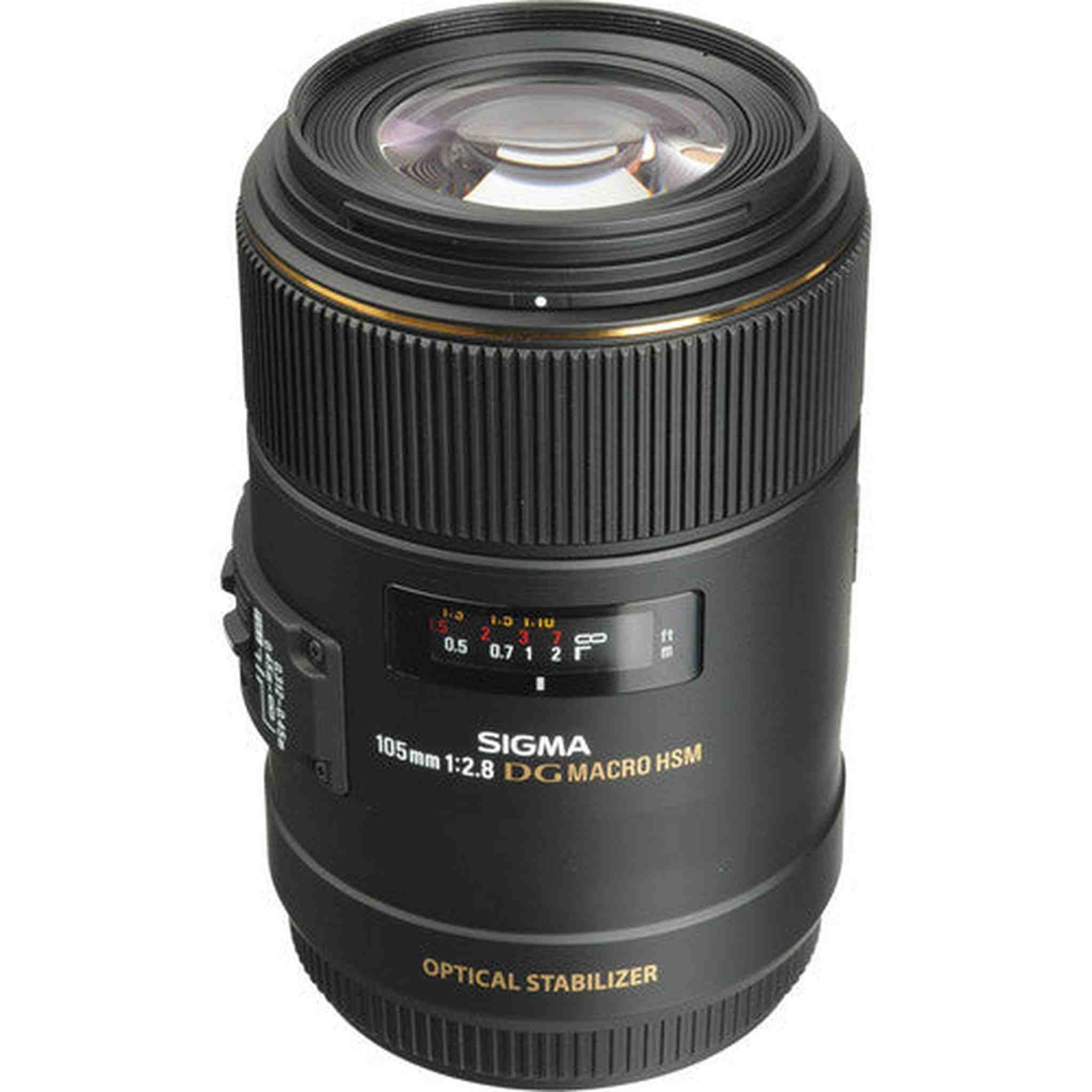 Sigma 105mm f/2.8 EX DG OS HSM Macro Lens for Canon Bundle