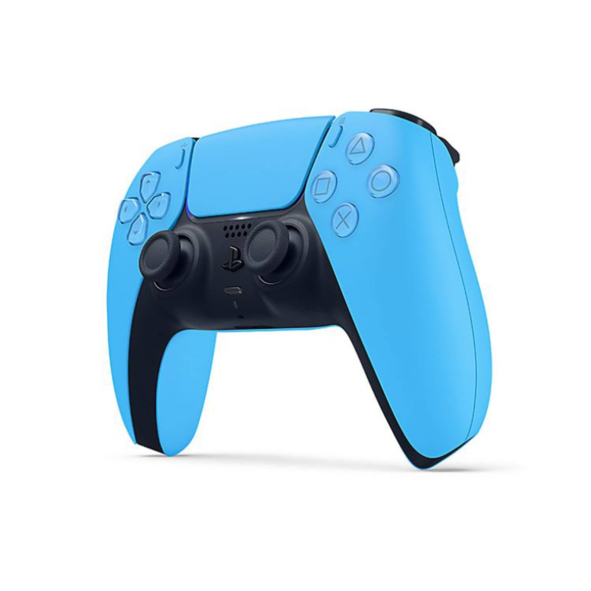 PlayStation 5 DualSense Wireless Controller Starlight Blue with Immortals Fenyx Rising and 6Ave Cleaning Cloth PlayStation