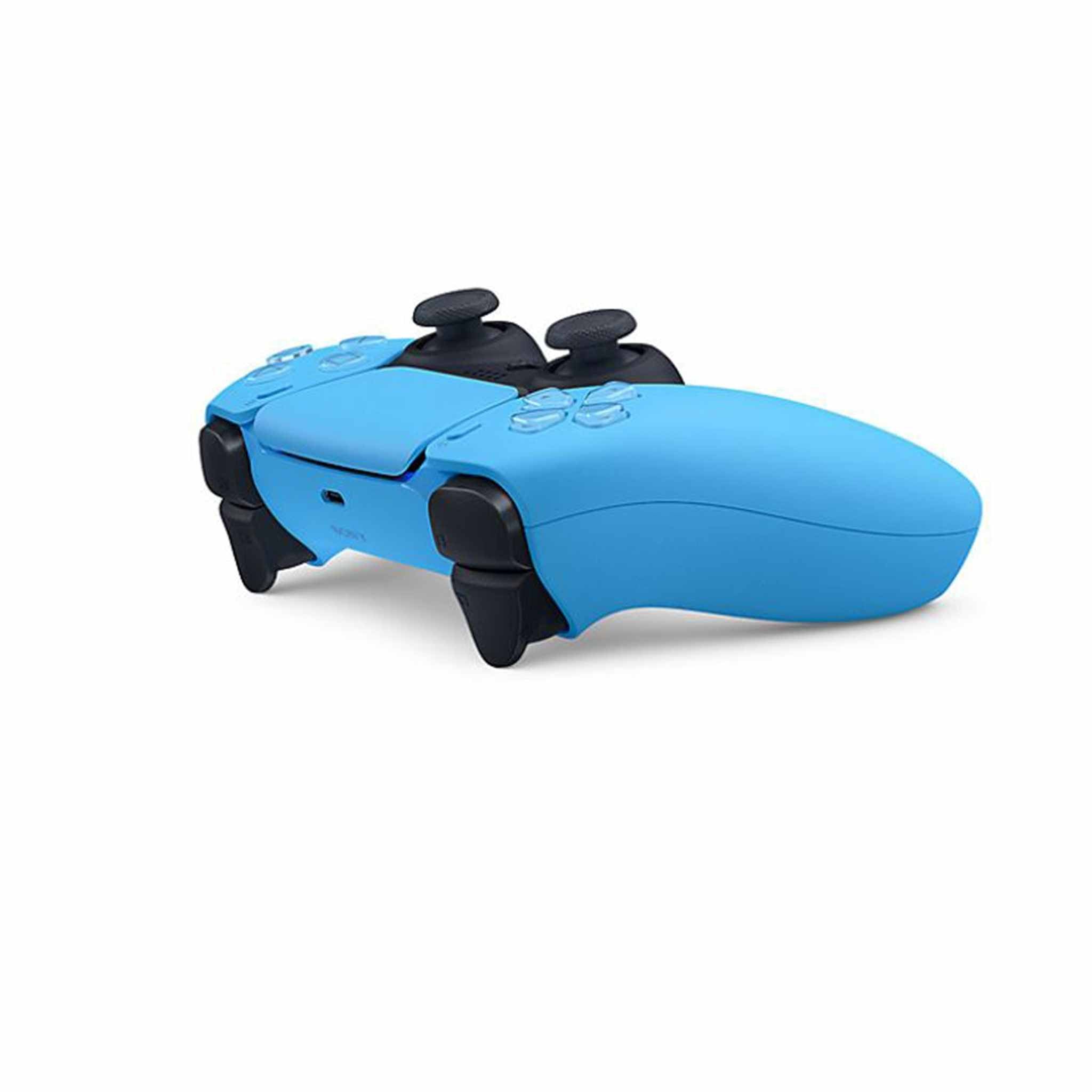 PlayStation 5 DualSense Wireless Controller Starlight Blue with Immortals Fenyx Rising and 6Ave Cleaning Cloth PlayStation