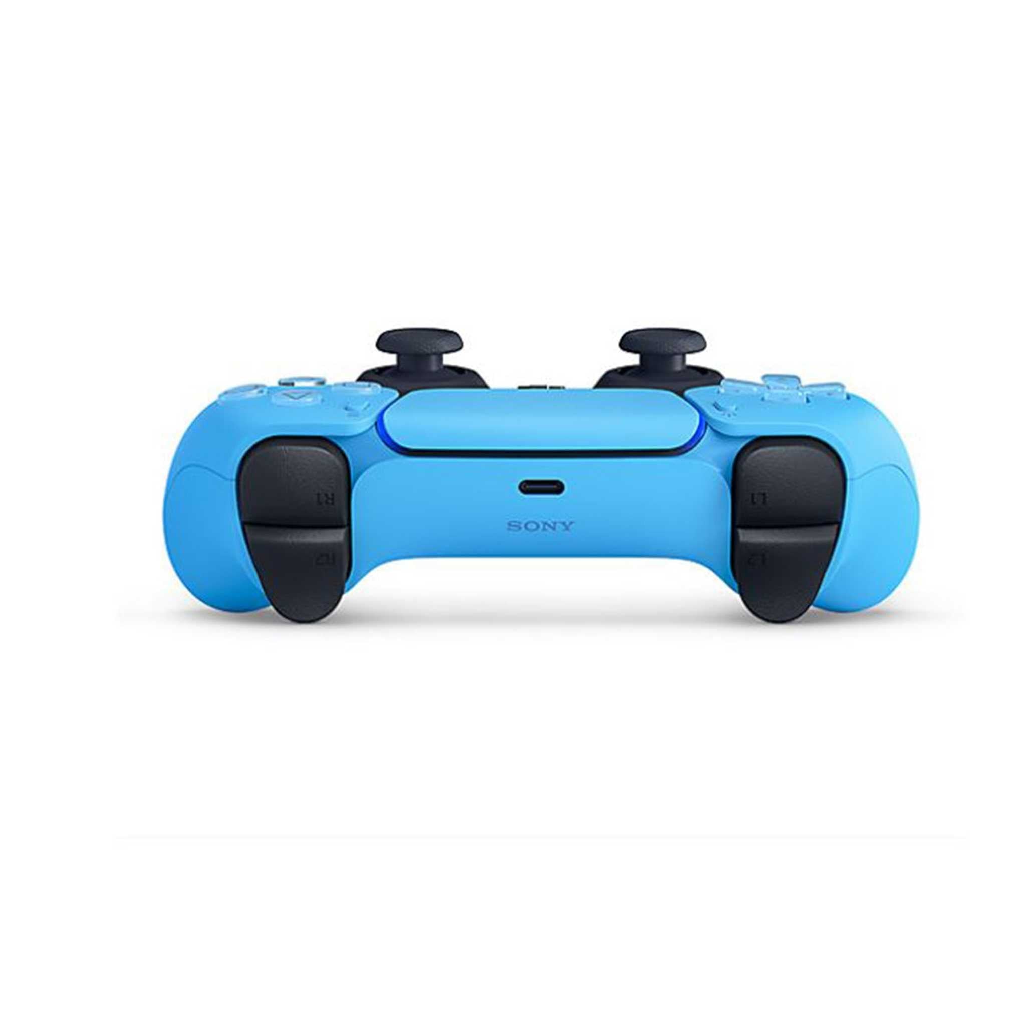 PlayStation 5 DualSense Wireless Controller Starlight Blue with Immortals Fenyx Rising and 6Ave Cleaning Cloth PlayStation