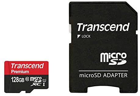 Transcend TS128GUSDU1 128GB MicroSDXC Class10 UHS-1 Memory Card with Adapter 45 MB/S?