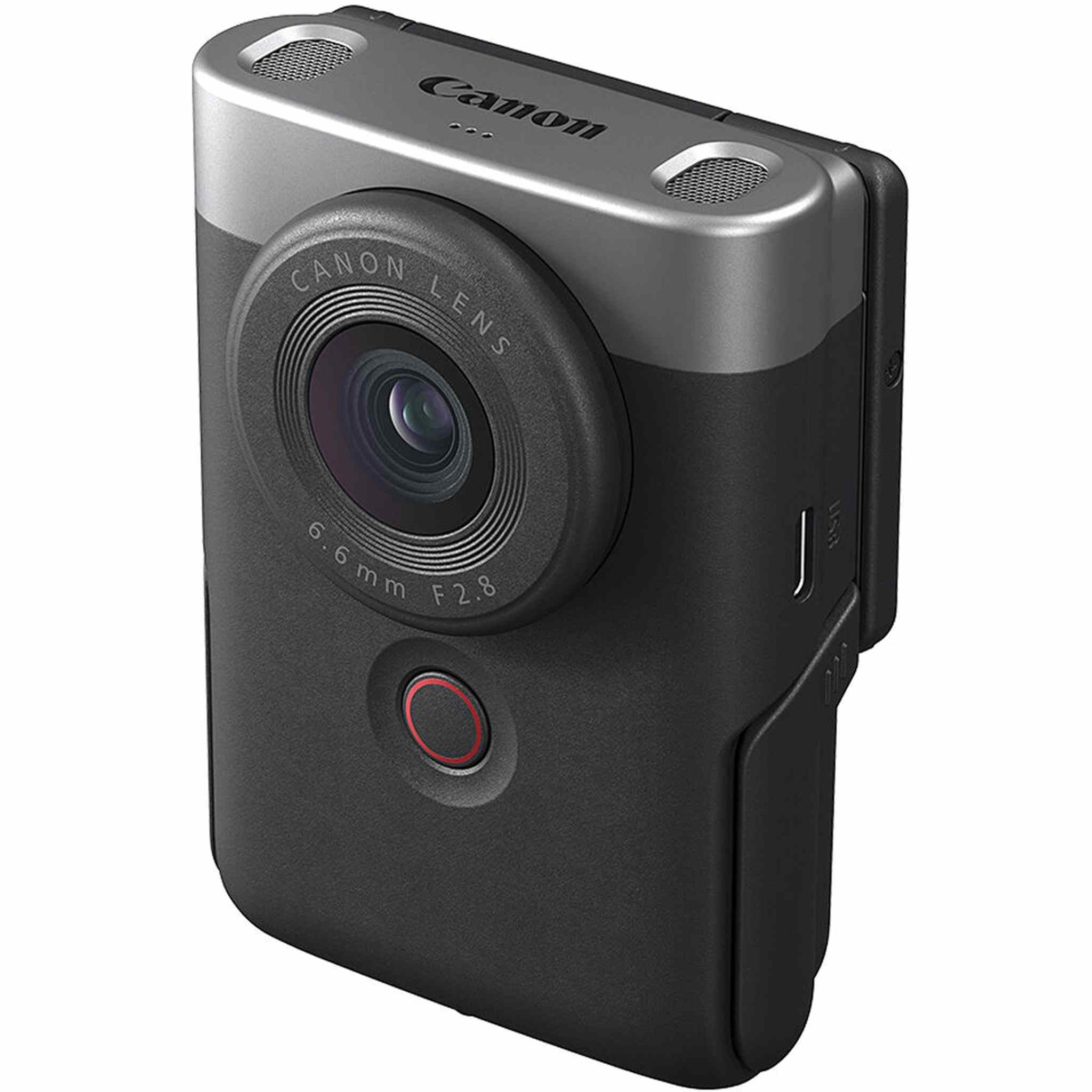Canon PowerShot V10 Content Creator Compact Vlogging Camera Silver + More