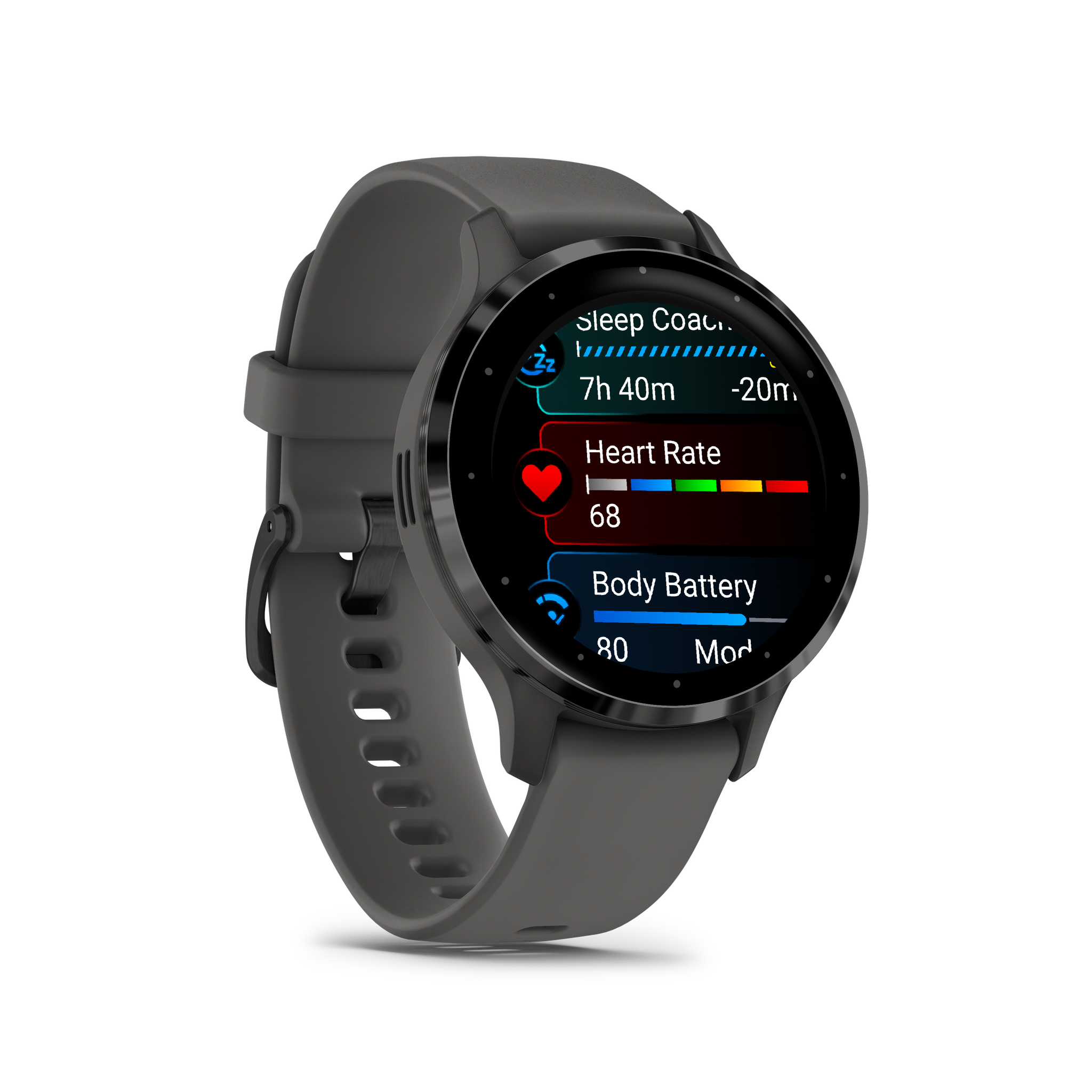 GarminVenu 3S Advanced Health & Fitness Tracker Smart Watch - Pebble Gray