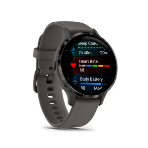 Garmin Venu 3S Advanced Health & Fitness Tracker Smart Watch - Pebble Gray