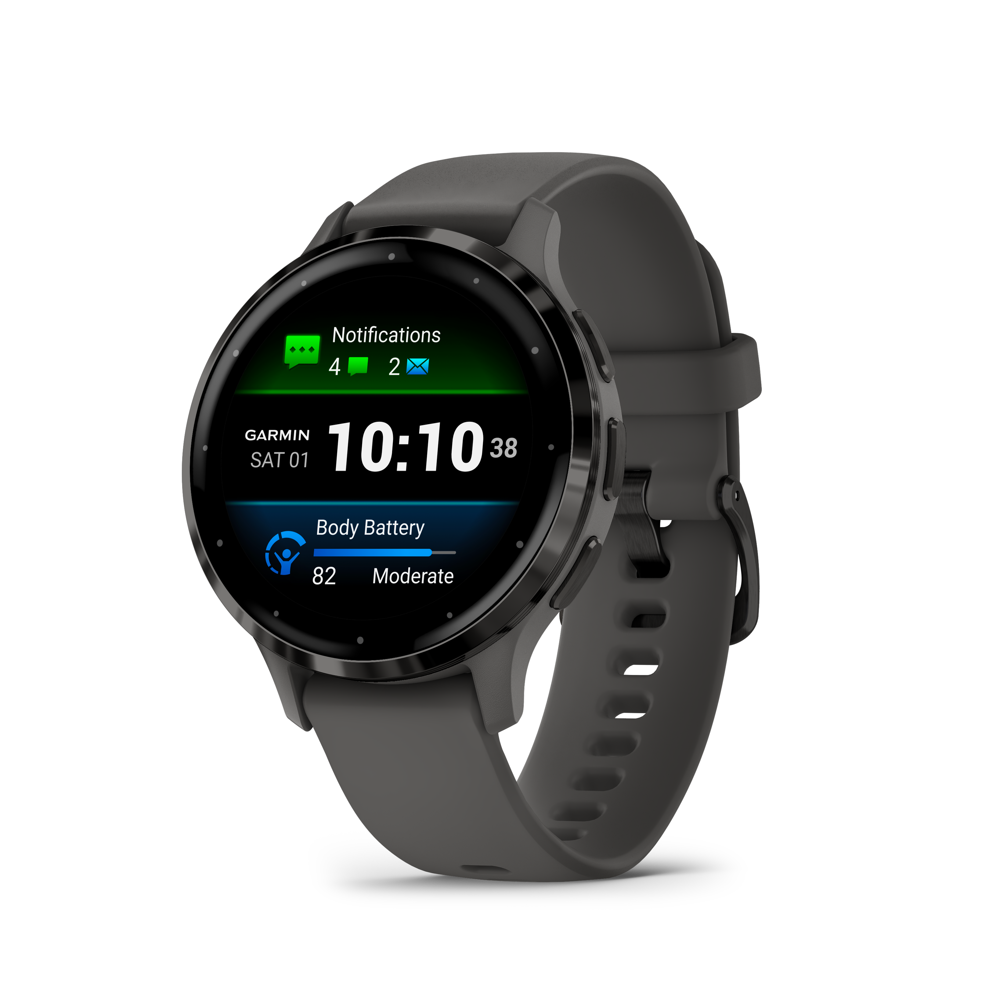 Garmin Venu 3S Advanced Health & Fitness Tracker Smart Watch - Pebble Gray