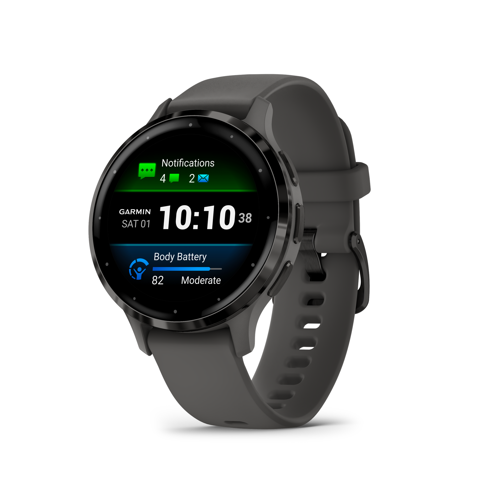 GarminVenu 3S Advanced Health & Fitness Tracker Smart Watch - Pebble Gray