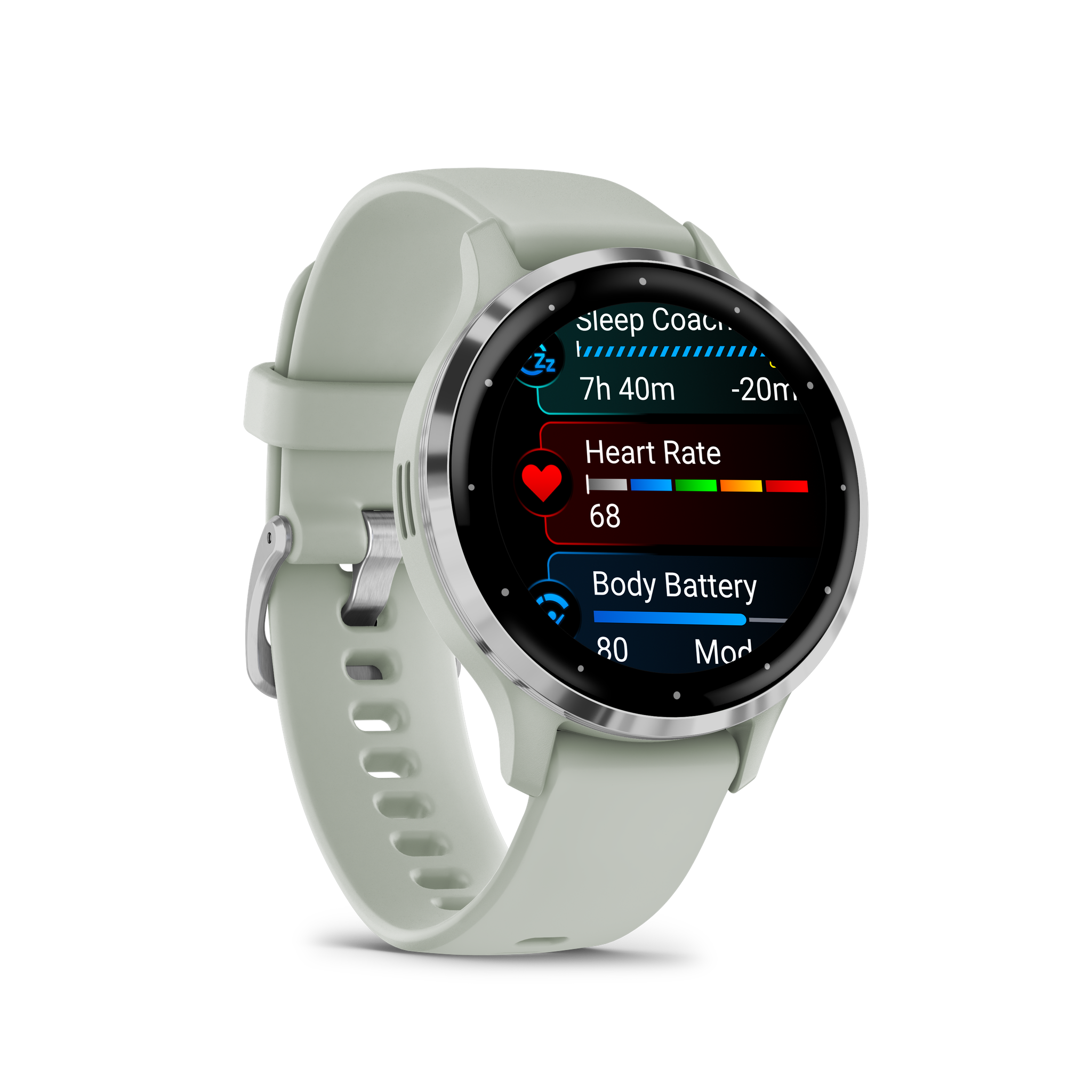 GarminVenu 3S Advanced Fitness & Health Tracker Smart Watch - Sage Gray Case