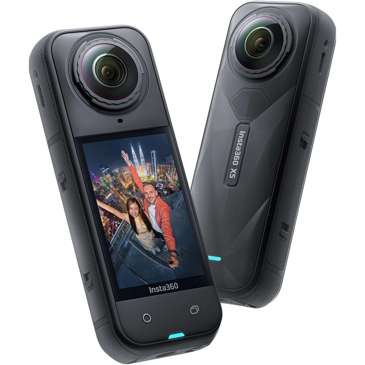 Insta360 X5 8K 360 Waterproof Action Camera | 1/1.28" Sensors, Replaceable Lenses, PureVideo AI + More
