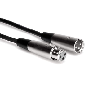 Hosa 10-Foot XLR Cable 5-Pack Bundled with Ten 10 Reusable Velcro Cable Ties and 6Ave Cleaning Cloth Hosa