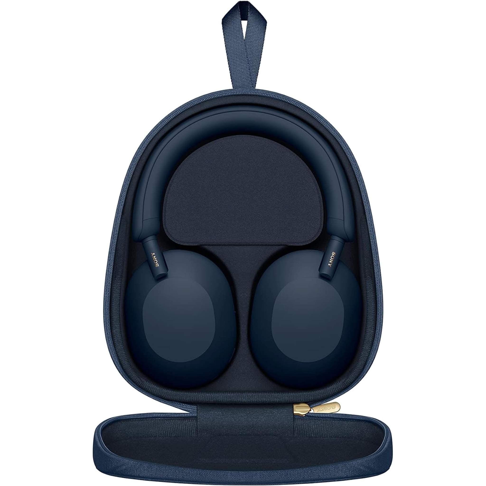 Sony WH-1000XM5 Noise-Canceling Wireless Over-Ear Headphones Blue Bundle Sony