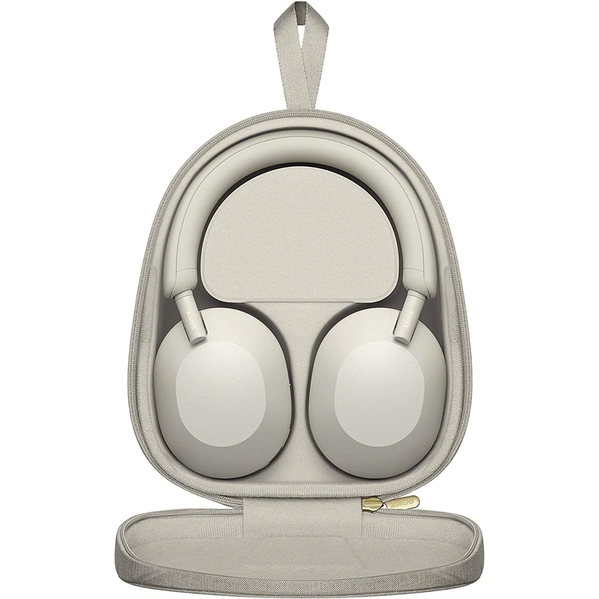 Sony WH-1000XM5 Noise-Canceling Wireless Over-Ear Headphones Silver Bundle Sony