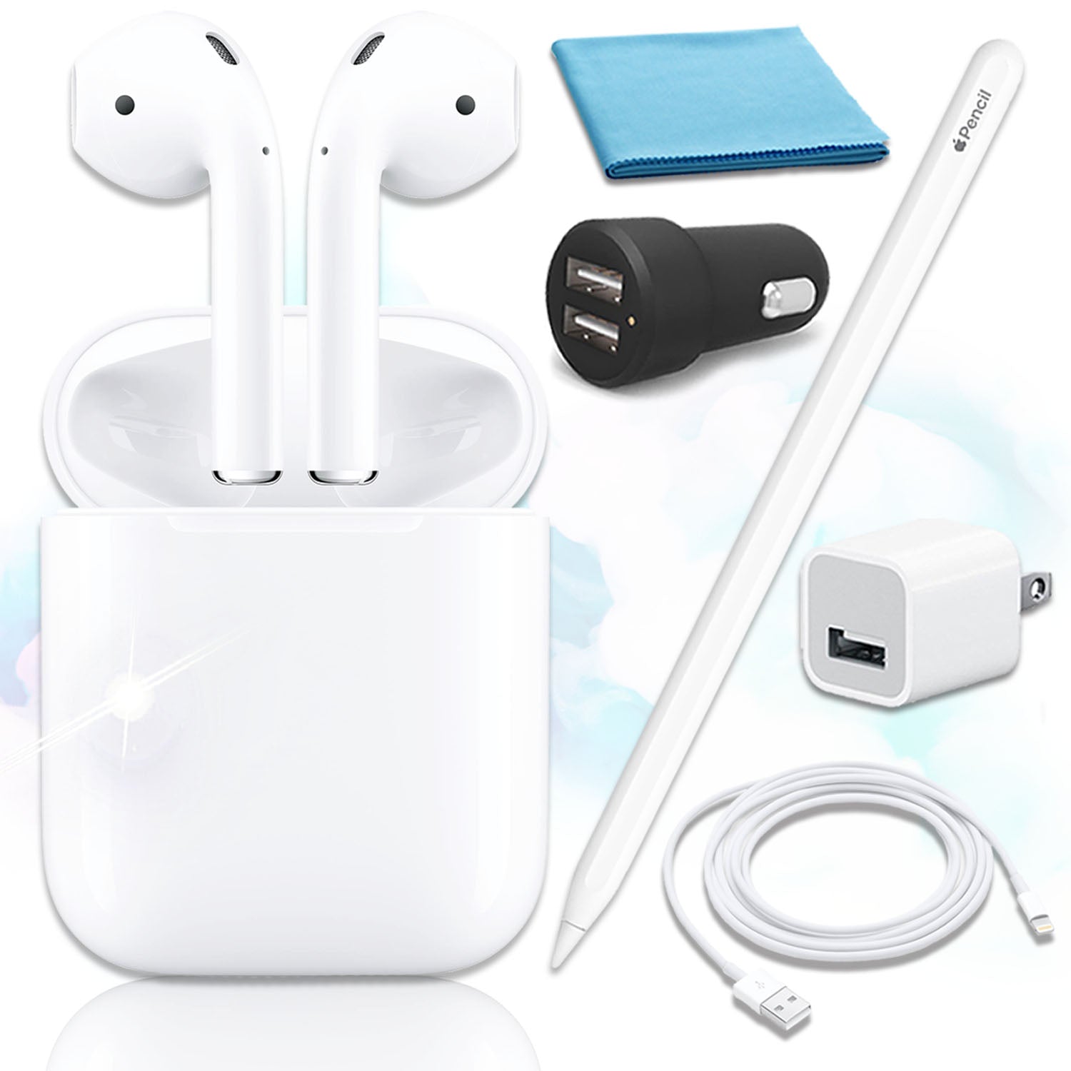 Apple Airpod 2 Wired Charging Case with Apple Pencil 2 Bundle