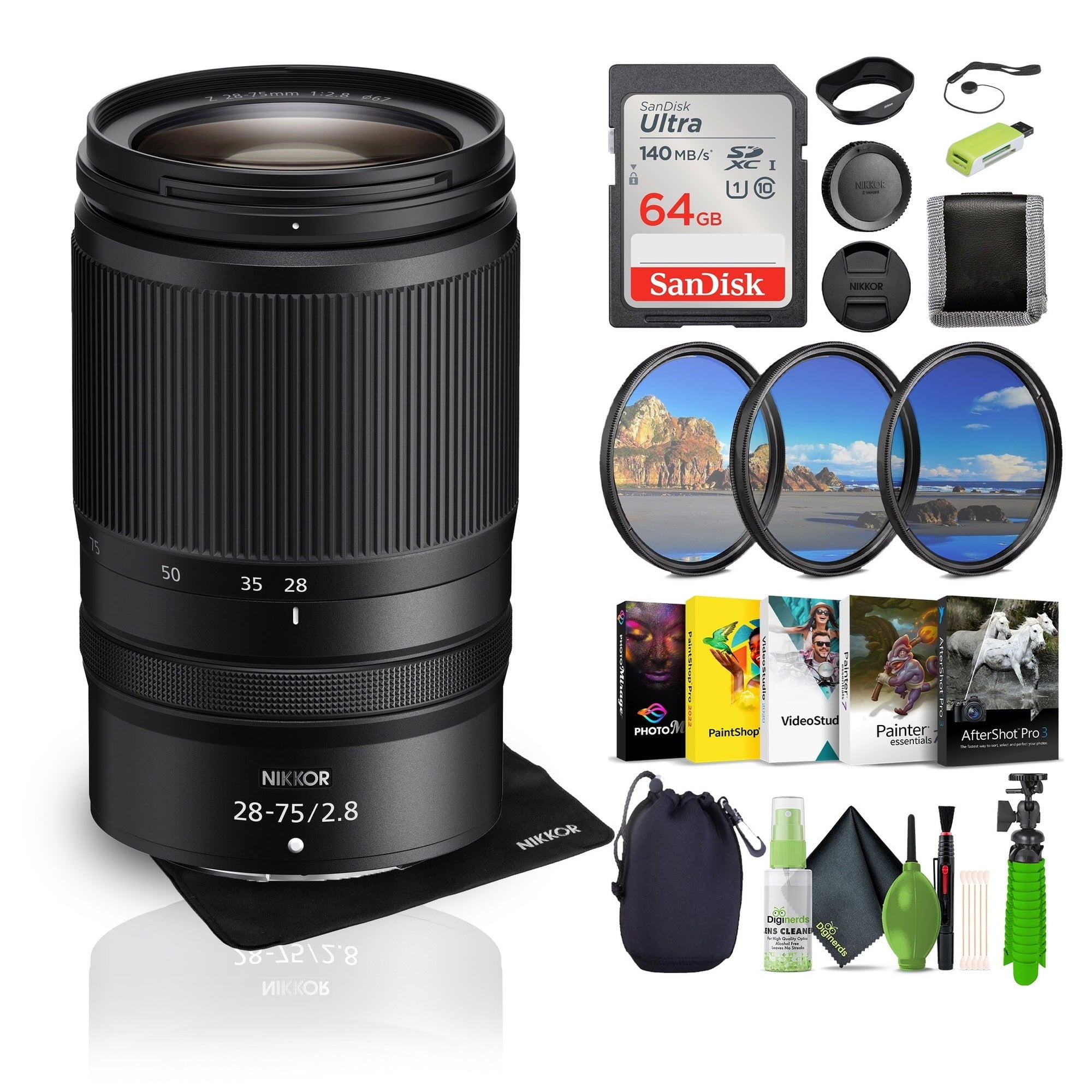 Nikon NIKKOR Z 28-75mm f/2.8 Zoom Lens 20107 Bundle