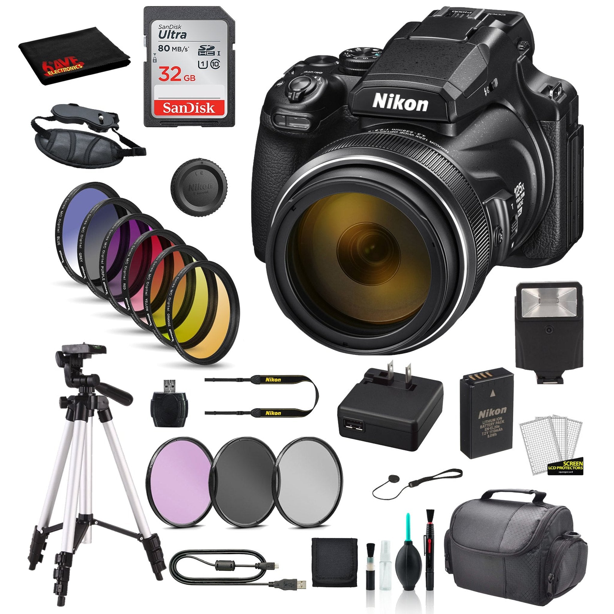 Nikon Coolpix P1000 Digital Camera Starter Bundle 01
