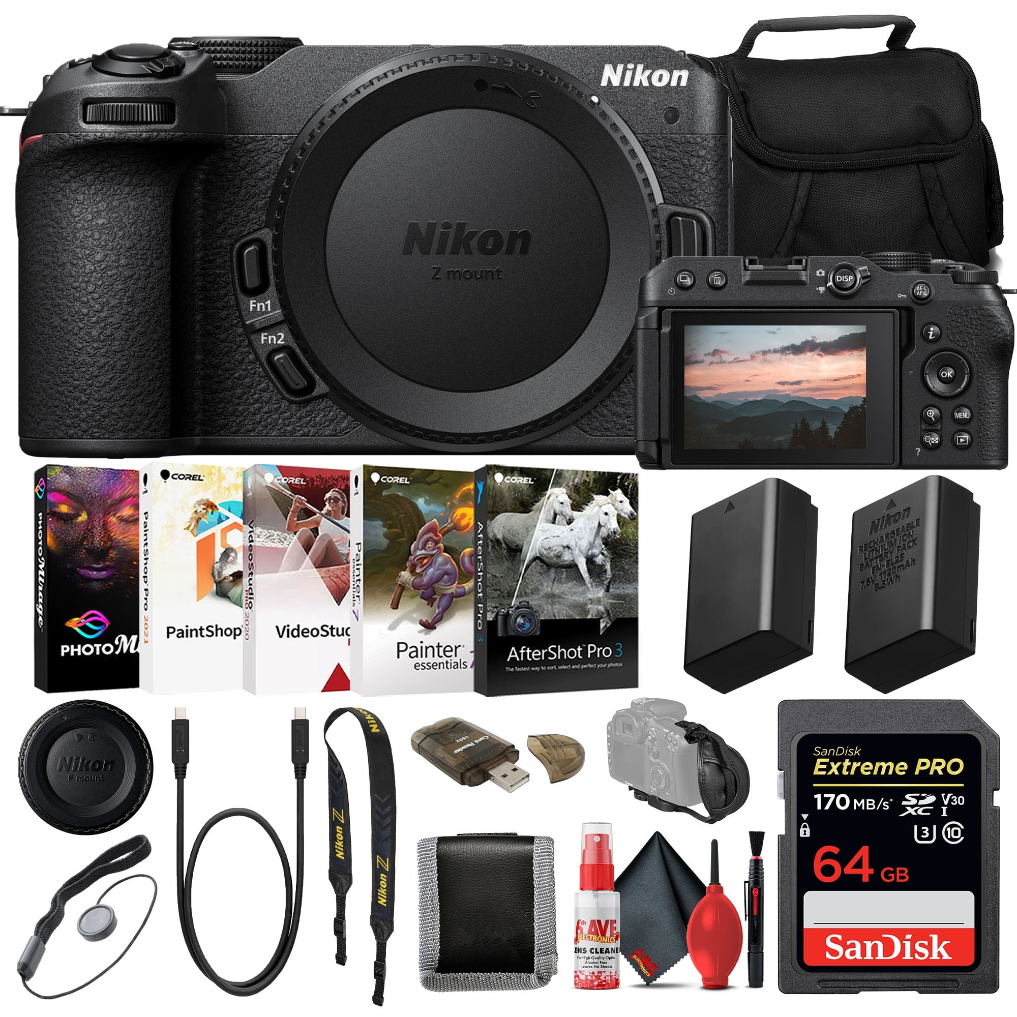 Nikon Z30 Mirrorless Digital Camera (Body Only) (1737, INTL) Deluxe Bundle