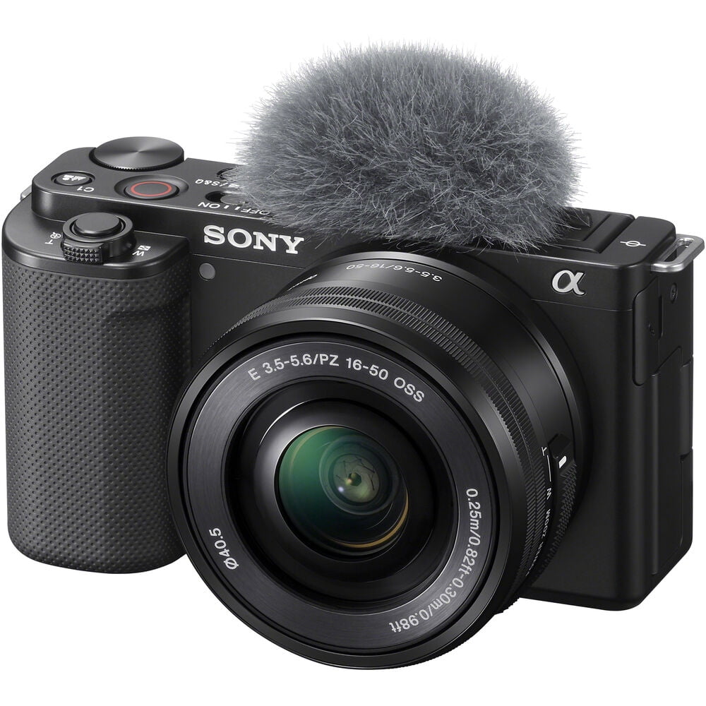 Sony Alpha ZV-E10 - APS-C Interchangeable Lens Mirrorless Vlog Camera Kit - Black