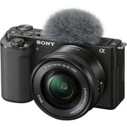 Sony Alpha ZV-E10 - APS-C Interchangeable Lens Mirrorless Vlog Camera Kit - Black