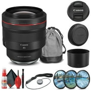 Canon RF 85mm f/1.2L USM DS Lens (3450C002) + Filter Kit + Cap Keeper + More