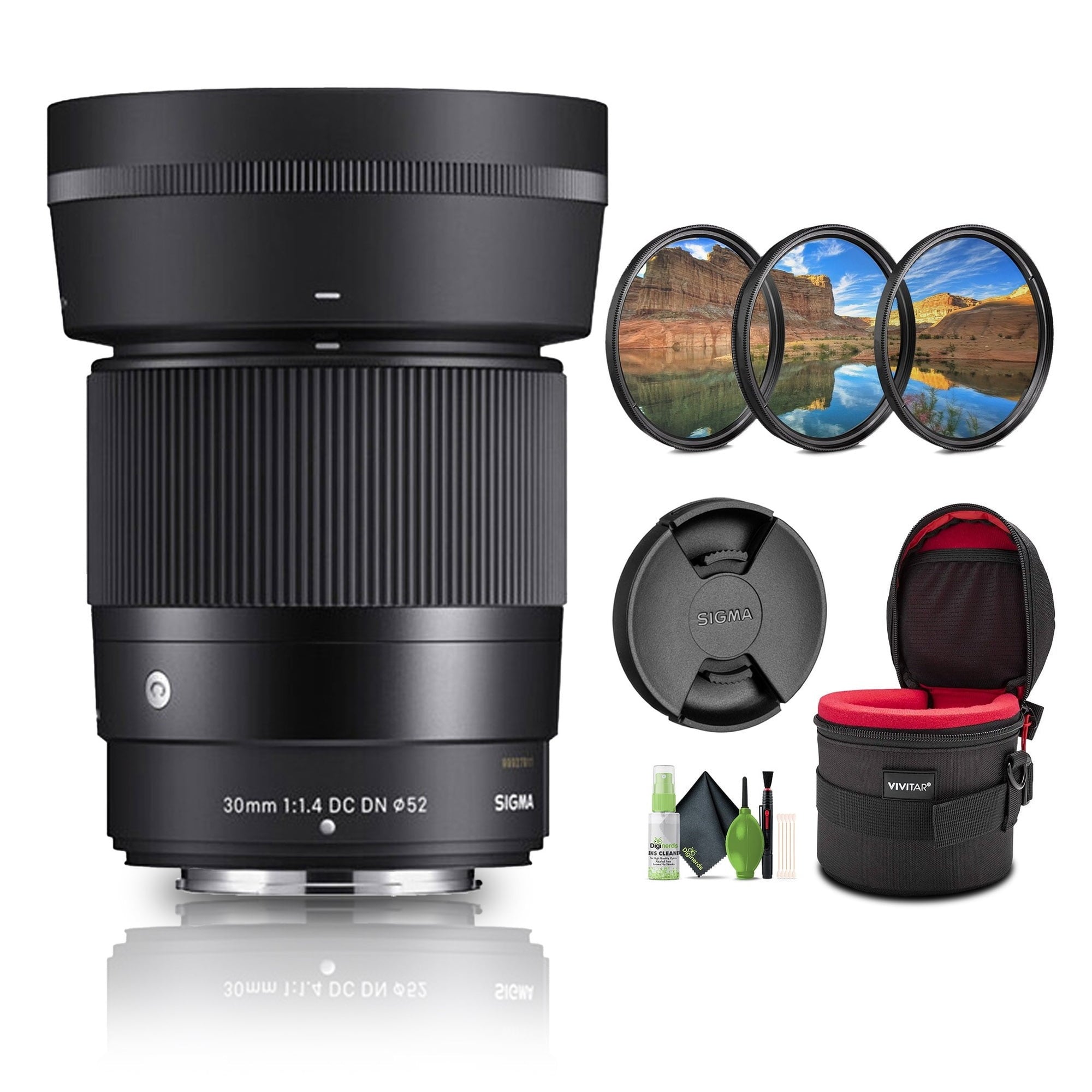 Sigma 30mm f/1.4 DC DN Contemporary Lens Nikon Z + Cleaning Kit + More