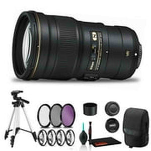 Nikon AF-S NIKKOR 300mm f/4E PF ED VR Lens Includes Filter Kits and Tripod Intl Model Bundle Nikon