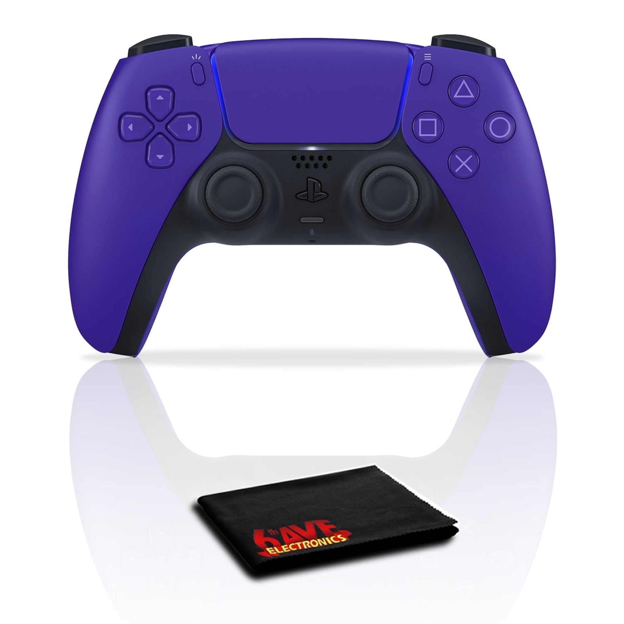 PlayStation 5 DualSense Controller Galactic Purple and 6Ave Cloth PlayStation